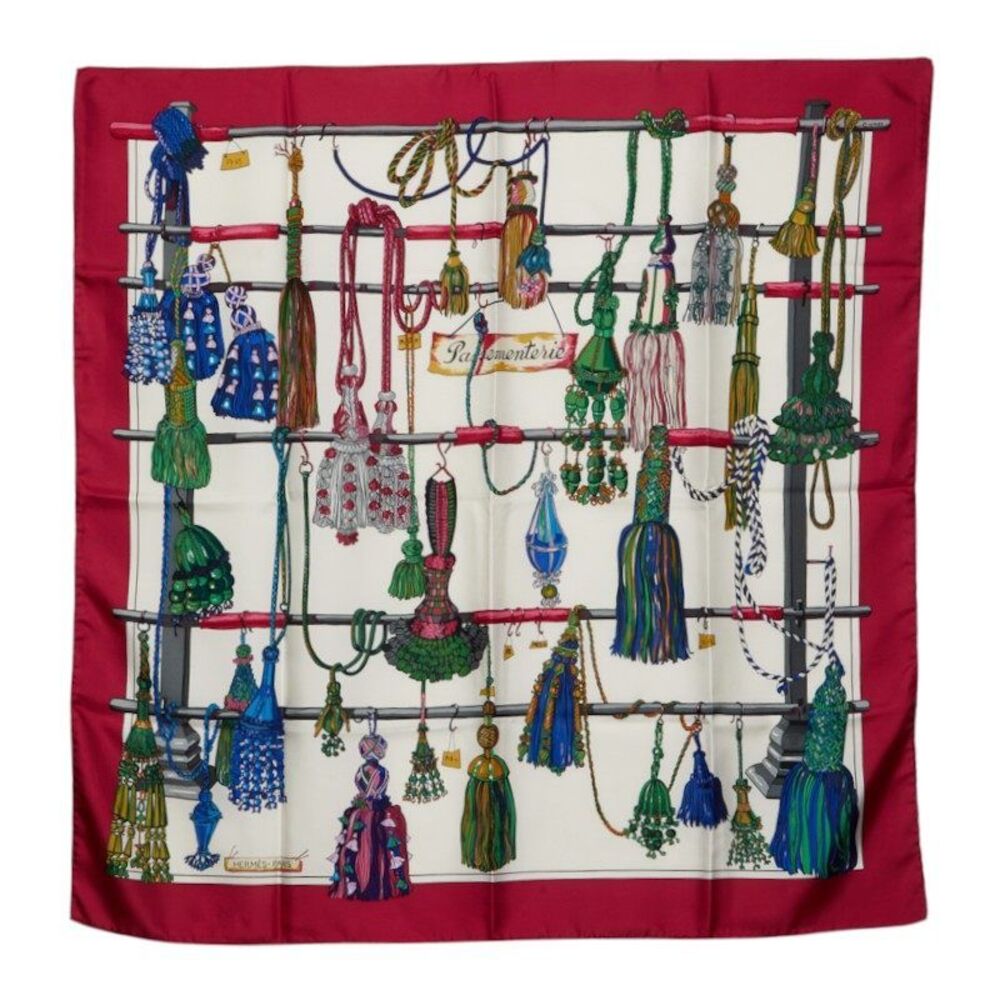 Hermes Carre90 PASSE MENTERIE Silk Scarf